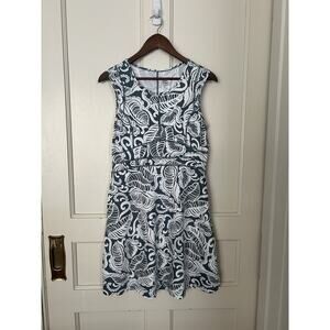 Title Nine Floral Athletic Tennis Golf Dress Womens Size Medium Green White